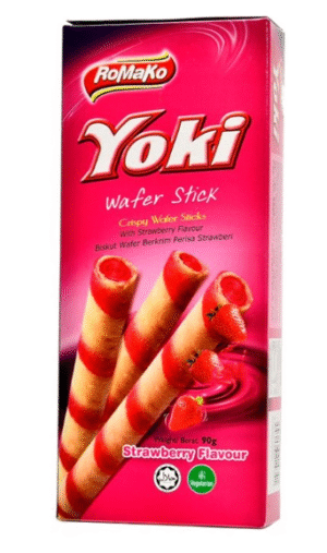ROMAKO Yoki Wafer Stick 90g - Strawberry