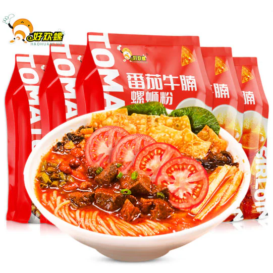 好欢螺-番茄牛腩螺蛳粉-385g.webp Hao Huan Luo Tomato Beef Brisket Snail Noodles 385g
