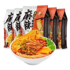 Hao Huan Luo Spicy & Mala Vegetarian Beef Tripe Snail Noodles 375g