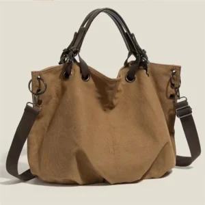 Retro Lazy Style Large Capacity Tooling Canvas Bag